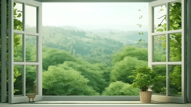pngtree-a-3d-render-of-a-window-with-beautiful-plants-and-lush-image_13534891